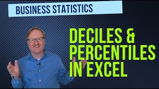 Deciles and Percentiles in Excel Statistics Help [upl. by Emmer]