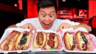 Eating JAPADOG in Vancouver Best PREMIUM Hot Dogs [upl. by Yma]