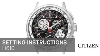 Citizen Watch Setting Instruction — H610 [upl. by Ransome286]