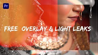 Free Overlay amp Light Leak For Adobe Premiere Pro 2023  Free Download Transition Pack [upl. by Olga]