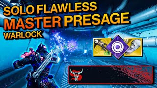 Destiny 2 Warlock SOLO FLAWLESS MASTER Presage in Season of the Splicer  The Next Chapter Emblem [upl. by Annaiel775]