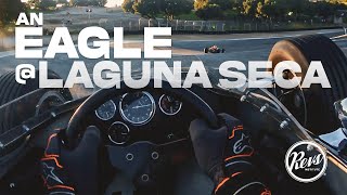 1967 Gurney Eagle F1 Grand Prix car  On board around Laguna Seca  Velocity Invitational 2021 [upl. by Frodi748]