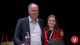 Katrín Jakobsdóttir håller hälsning till Vänsterpartiets kongress 2018 [upl. by Adle]