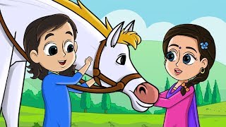 Horse Song  Lakdi Ki Kathi Kathi Pe Ghoda  Fun For Kids TV  Hindi Rhymes [upl. by Airolg585]