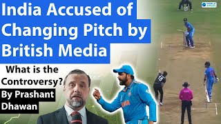 India Accused of Changing Pitch by British Media in Cricket World Cup 2023 [upl. by Esmerelda]