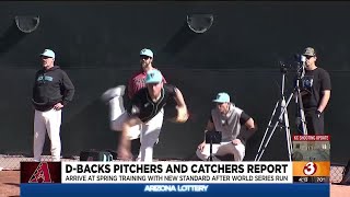 Dbacks pitchers catchers report for Spring Training [upl. by Frederica726]