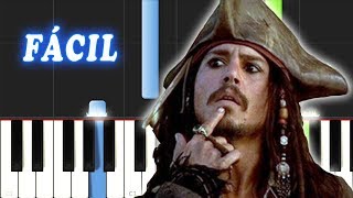 Piratas Del Caribe  FACIL  Piano Tutorial [upl. by Stanzel]