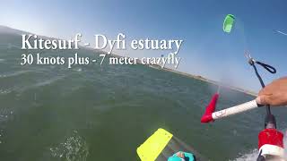 Dyfi estuary kitesurf Ynyslas [upl. by Jeconiah]