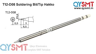 T12 D08 Soldering Iron Bit Tip Hakko [upl. by Relyuhcs363]