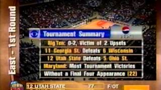 03152001 NCAA West Regional 1st Round 14 George Mason Patriots vs 3 Maryland Terrapins [upl. by Richara778]