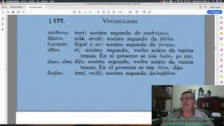 Lección 24 Aoristo 2do de Indicativo en voz activa y media griego koiné [upl. by Scrivenor198]