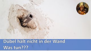 Dübel hält nicht in Wand  Was tun [upl. by Yrahk]