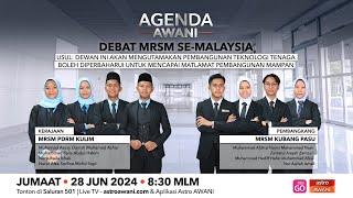 Agenda AWANI Debat MRSM SeMalaysia [upl. by Kacie388]