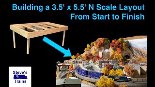 Building a 3x5 N Scale Layout From Start to Finish Series Compilation [upl. by Airtemak443]