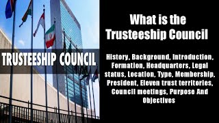 Trusteeship Council of United Nations  Trusteeship Council of UN  Trusteeship  5min Knowledge [upl. by Ydniahs]