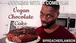 How to make Vegan Chocolate Cake  Cooking With A Comedian [upl. by Allrud]