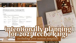 How to be more intentional while deciding your planner system for 2025 💫 with free notion template [upl. by Lebasiairam]