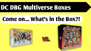 Exploring the Multiverse Looking at the Old vs New DC DeckBuilding Multiverse box [upl. by Ordnas]