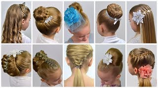 TOP 10 CUTE EASY Hairstyles  2024 Hair Compilation  Prom Hairstyles by LittleGirlHair [upl. by Jermaine445]