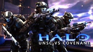 Zeta Halo Brutal Battle  UNSC Defend FOB  Call to Arms Halo Mod [upl. by Aniraad]