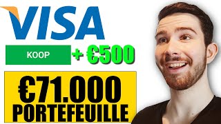 500 EURO In Visa Beleggen  €71000 DEGIRO Portefeuille [upl. by Lannie]