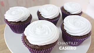 CHANTILLY CASEIRO SUPER FÁCIL COM APENAS 3 INGREDIENTES 481  Receitas da Mussinha [upl. by Aicram]