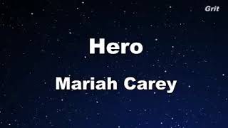 HERO KARAOKE By Mariah Carey [upl. by Akiehsal]