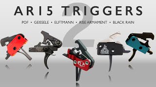 AR15 Trigger Comparison  Elftmann Geissele Rise Armament POF Black Rain [upl. by Uke]