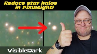 Reducing star halos in PixInsight Hubble Palette [upl. by Namilus]