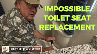 Impossible Toilet Seat Replacement [upl. by Estell]