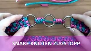 Verknüpft und Zugeknotet SNAKE Knoten Zugstopp [upl. by Bozovich]