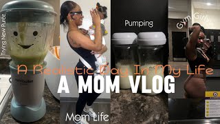 A MOM VLOG  Realistic Day in my life  workouts purée  mom life  pumping [upl. by Dolley]