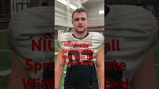 NIU Football Spring Update with tight end Tristen Tewes named to the Hampshire Honor Society [upl. by Herta]