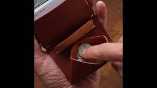 『Spilim C』 Making A MicroWallet leathercraft wallet handmade [upl. by Whallon]