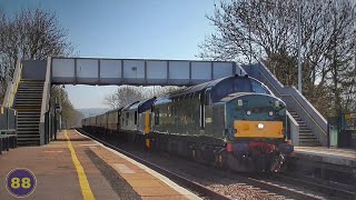 D6851  37688  Locomotive Services Limited Private Charter  Nailsea amp Backwell  04042021 [upl. by Nona]