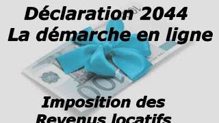 Déclaration des revenus fonciers en ligne 2044  détail de toutes les cases [upl. by Breech868]