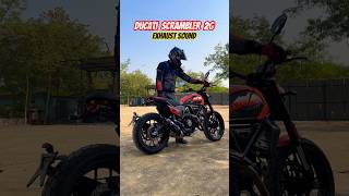 2024 Ducati Scrambler Exhaust Sound  BikeWale shorts [upl. by Warder]