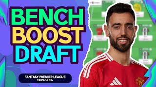 BENCH BOOST DRAFT FPL  FANTASY PREMIER LEAGUE TIPS 202425 [upl. by Rollecnahc857]