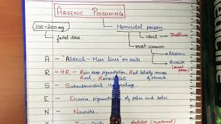 Arsenic Poisoning Mnemonic super easy  toxicology [upl. by Mooney107]