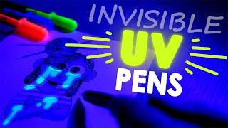 These Pens DRY INVISIBLE GLOW in UV Light [upl. by Aldarcy430]