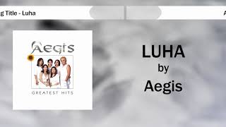 Aegis  Luha Lyric Video [upl. by Odilia]