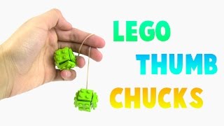 How to Make Lego Thumb Chucks Tutorial Begleri Fidget Toy Building Instructions [upl. by Arie611]