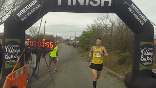 2017 Village Bakery Wrexham Half Marathon Finish Line [upl. by Adora961]