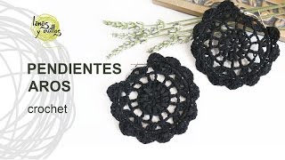 Tutorial Pendientes o Aros a Crochet o Ganchillo [upl. by Iasi824]