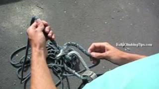 Lock off the rope when belaying mule knot [upl. by Lletnuahs]