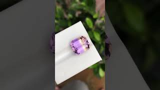 Natural Bicolor Ametrine Gemstone shorts shortvideo gemsstone youtubeshorts viralvideo [upl. by Christel]