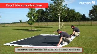 Installation dune citerne souple en EPDM [upl. by Noiz169]