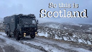 ⚠️ Extreme Scotland We make the most of this Overland adventure Vanlife with its snow Wind amp Rain [upl. by Cockburn]