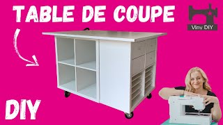 Fabriquer une Table de Coupe avec Roulettes  TUTO DIY [upl. by Flessel]