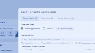 Teachable Machine Tutorial 3 Export [upl. by Todhunter]